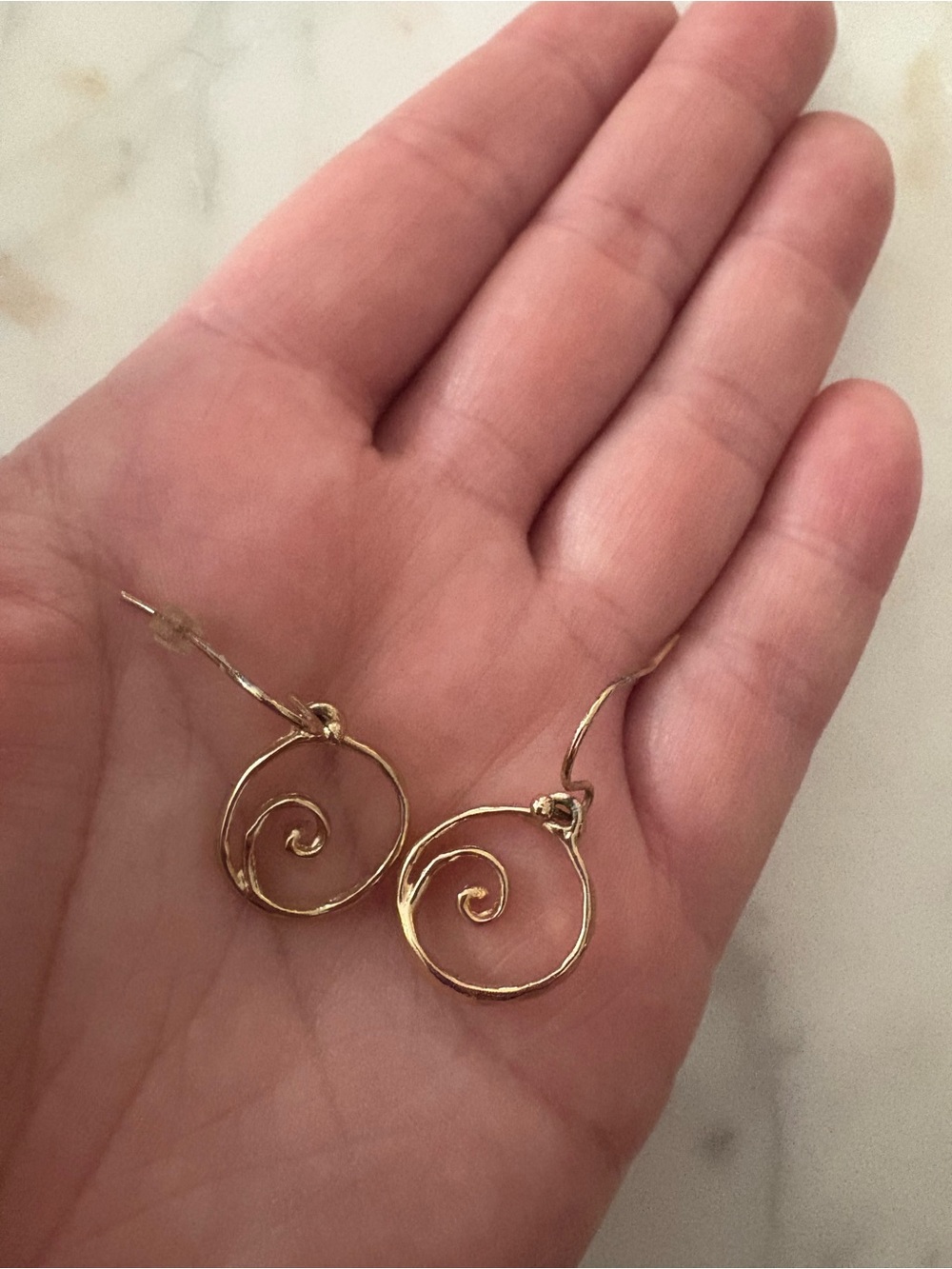Gold wave Earrings - Women's Jewelry